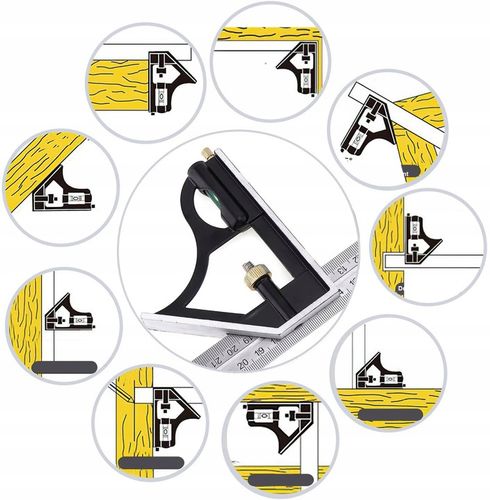 KĄTOMIERZ LINIAŁ PRZYMIAR LIBELKA KĄTOWNIK WIELOFUNKCYJNY 300 MM na Arena.pl