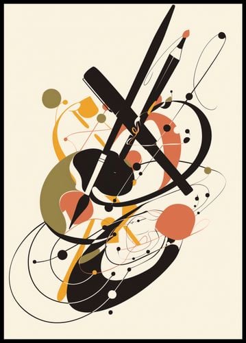 Plakat 64x90cm Abstrakcyjny Rapsod na Arena.pl