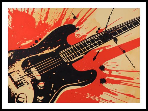 Plakat 70x50cm Gitara Elektryczna na Arena.pl