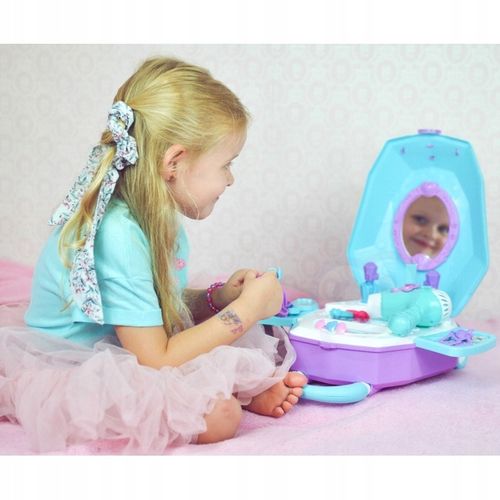 WOOPIE Toaletka dla Dziewczynki 2w1 Salon Piękności w Walizce na Arena.pl