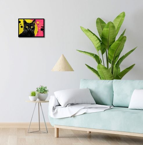 Plakat 35x25cm Neonowy Kocur na Arena.pl