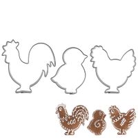 3x Wykrawacze Świąteczne Wielkanocne Foremki Wykrawania Ciastek Ciasteczek