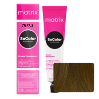 MATRIX Farba do włosów SoColor Pre-bonded 7G - Średni Blond Złoty - 90ml