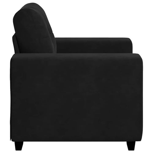 Sofa Fotel Czarny 59 cm Aksamit na Arena.pl