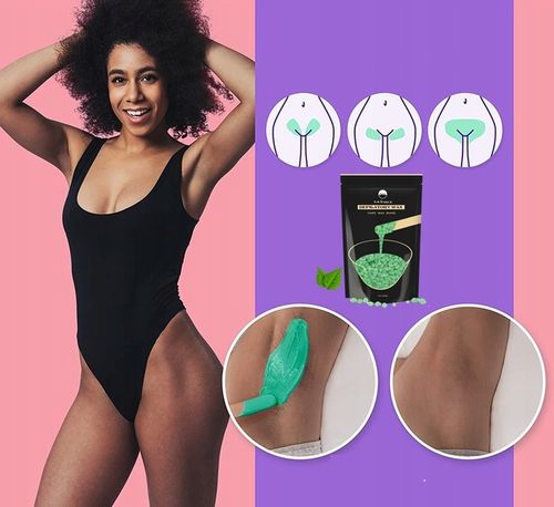 Wosk w Granulkach Zielona Herb 1kg Depilacja Naturalny Savineo Wosk na Arena.pl