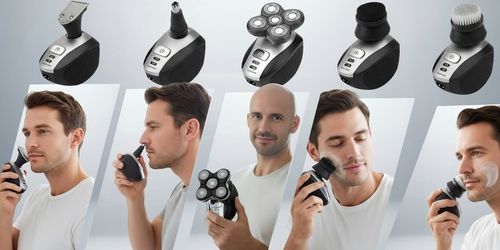 Golarka Męska Akumulatorowa Maszynka Do Golenia Trymer Do Nosa i Brody na Arena.pl