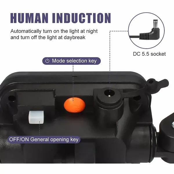Ścienna Lampa Solarna Ssl-138 Pilot, Czujnik Ruchu I Zmierzchu zdjęcie 4