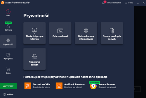 AVAST Premium Security 1 PC  2 lata na Arena.pl