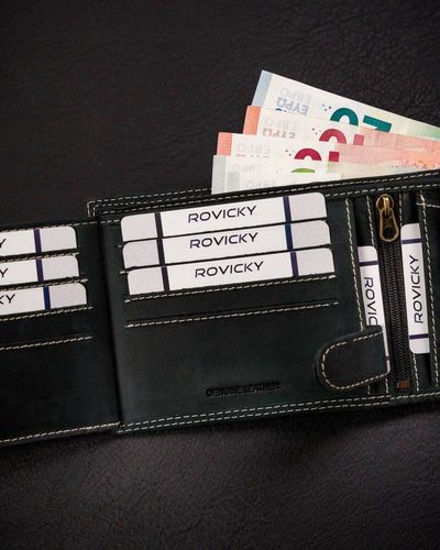 duży portfel męski ze skóry naturalnej zapinany na zatrzask - always wild na Arena.pl