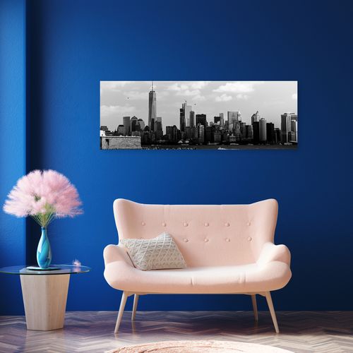 Obraz na płótnie, Miasto czarno białe 150x50 na Arena.pl