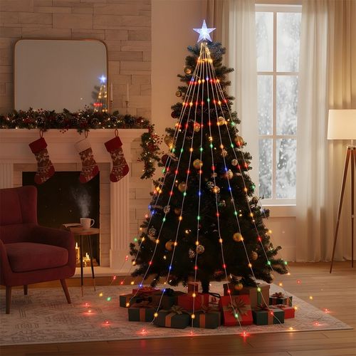 DEKORACJE BOŻONARODZENIOWE, LAMPKI BOŻONARODZENIOWE, 9 PASM, Z 198 LED na Arena.pl