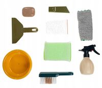 ZESTAW DO SPRZĄTANIA DLA DZIECI ODKURZACZ PIONOWY SSAWKI MOP + AKCESORIA