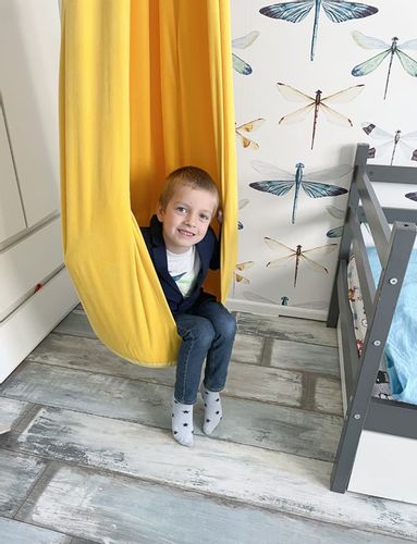 huśtawka kokon żółty MAŁPISZON na Arena.pl