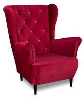 Fotel USZAK styl skandynawski kryształki WYBÓR KOLORÓW