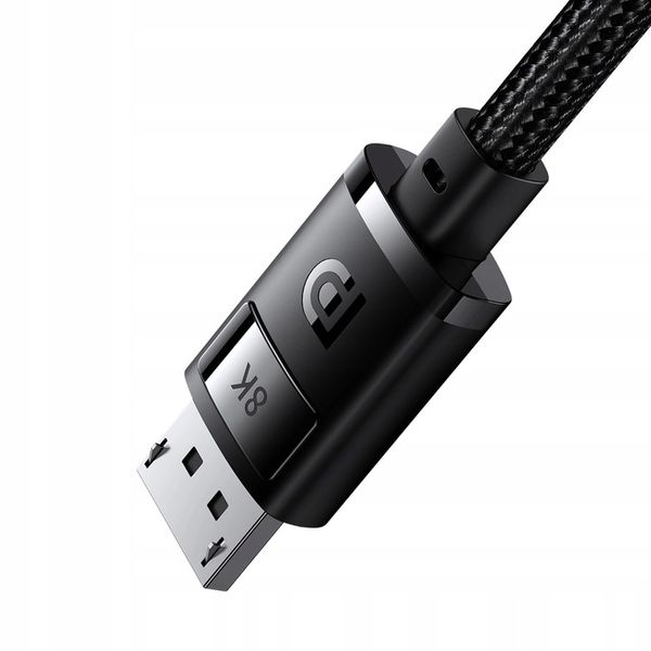 Kabel DisplayPort 8K 60Hz 2m Baseus High Definition Series - czarny zdjęcie 9