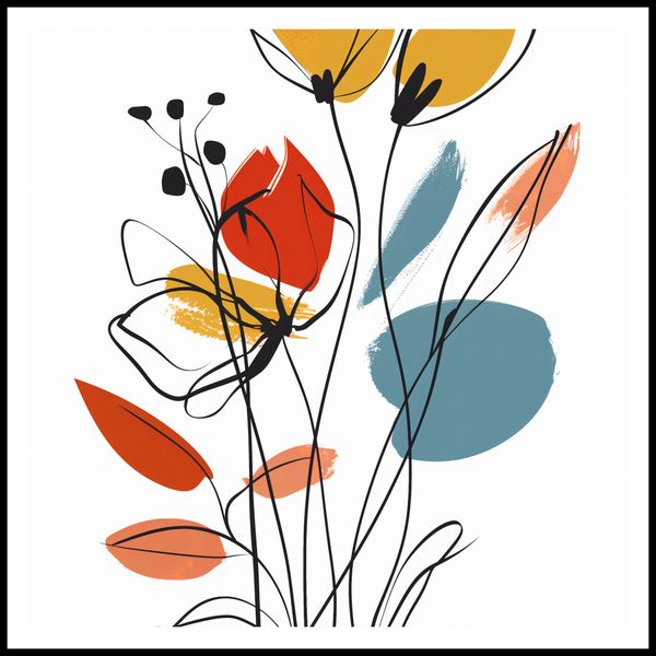 Plakat 80x80cm Ogród przy Lecie zdjęcie 3