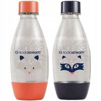 2x Butelka 0,5L SodaStream z grafiką borsuk / szop dwupak do saturatora