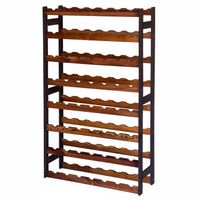 Regał na wino drewniany stojak na 56 butelek półka PRODUCENT