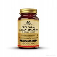 Solgar DLPA 500 mg Fenyloalanina Wsparcie Mózgu I Samopoczucia 50 Kapsułek