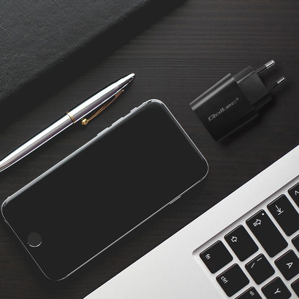 Qoltec Ładowarka Super Quick PD | 20W | USB typ C | Czarna zdjęcie 6