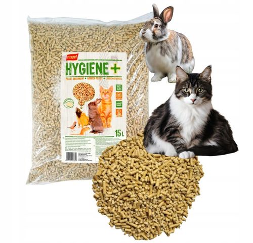 Vitapol HIGIENE pellet żwirek drewniany KOT GRYZONIE KRÓLIK 15 litrów na Arena.pl