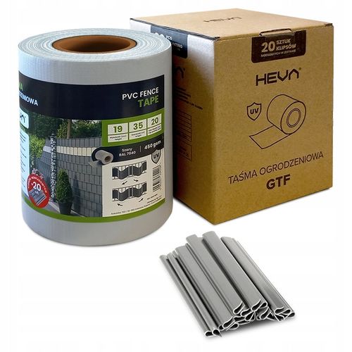 TAŚMA OGRODZENIOWA SZARA 19CMX35M UV+ OSŁONA NA OGRODZENIA PANELOWE 3D PŁOT na Arena.pl