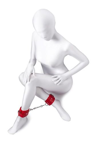 Anonymo Handcuffs, Pu Leather, Red, 27 Cm na Arena.pl