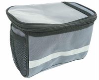 Sakwa rowerowa na kierownicę z etui na smartphone przód/szara