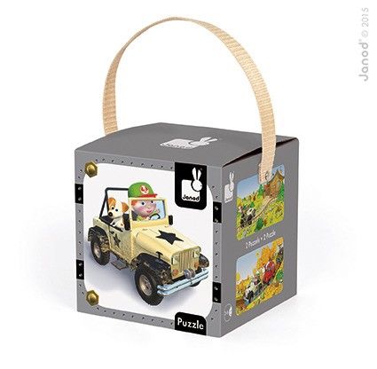 Puzzle 2w1 Terenówka Alka, Janod na Arena.pl