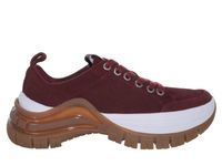 Calvin Klein Półbuty damskie - Tisha platforma - rozmiar 36 - Bordowy zamsz