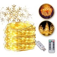 światełka lampki na żyłce 100 led usb + programator ciepłe białe lamp37cb