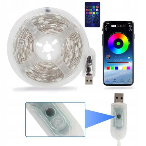 Lampki Świąteczne 200 LEDowe Inteligentne Bluetooth Świecą w RYTM Muzyki na Arena.pl