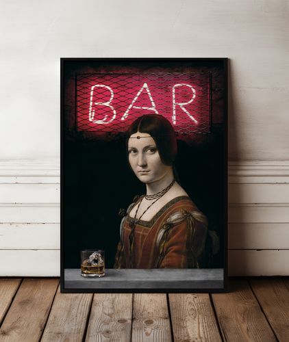 Obraz na płótnie old wisky leonardo da vinci 50x70 cm na Arena.pl