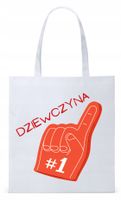 Dla Dziewczyny Żony Torba Eco Biała Shopper Z Nadrukiem Ze Zdjęciem