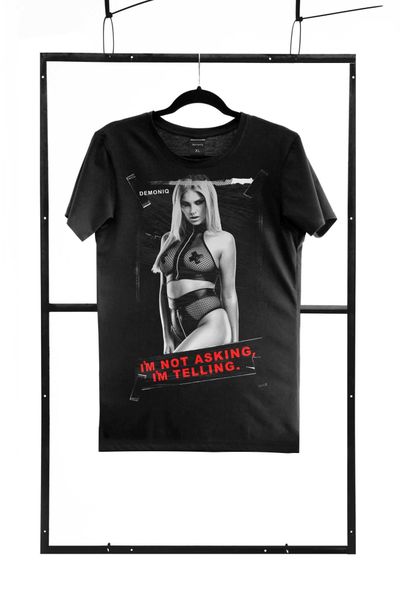 T-Shirt Men Black M Regular zdjęcie 1