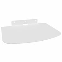 Solidna metalowa półka organizer na ścianę ścienna wisząca regał loft biały