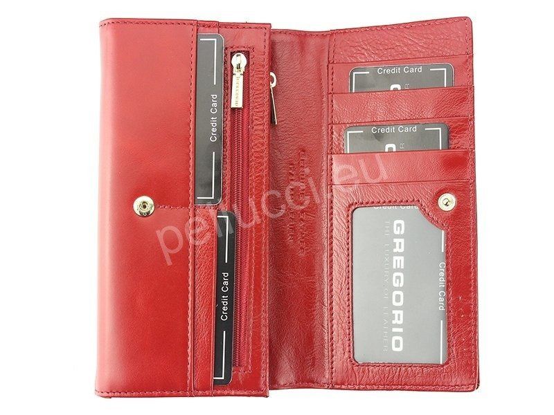 Portfel damski skórzany PELLUCCI N120 Niebieski zdjęcie 3