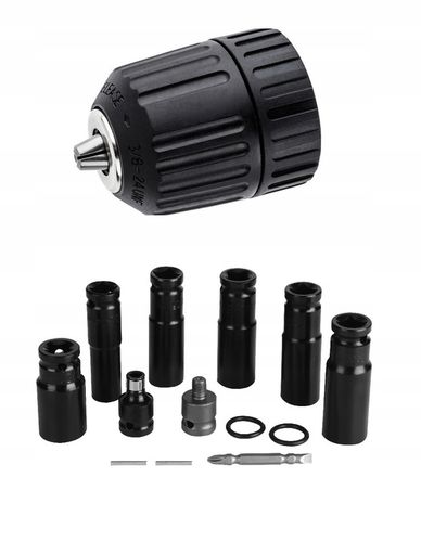 KLUCZ UDAROWY AKUMULATOROWY BEZSZCZOTKOWY do KÓŁ 20V 1/2'' 2xAKU NASADKI na Arena.pl