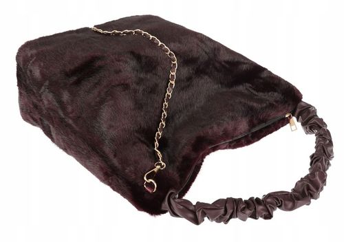 TOREBKA DAMSKA A4 NA RAMIĘ Z FUTERKA WŁOSKA MARKA XY2503 czekoladowa na Arena.pl