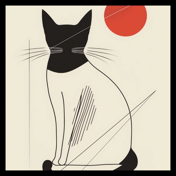 Plakat 30x30cm Czerwony Krąg zdjęcie 2