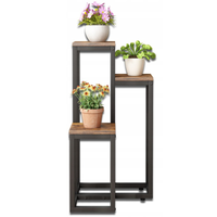 KWIETNIK STOJAK NA ROŚLINY DONICZKI RUSTYKALNY METALOWY
