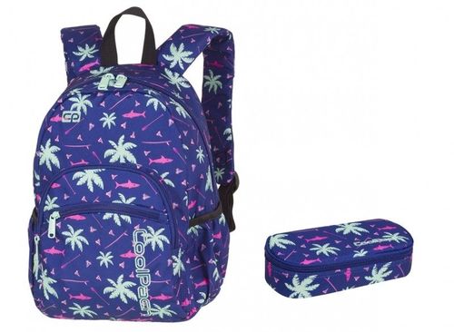 Plecak Mini + piórnik CoolPack Pink Sharks na Arena.pl