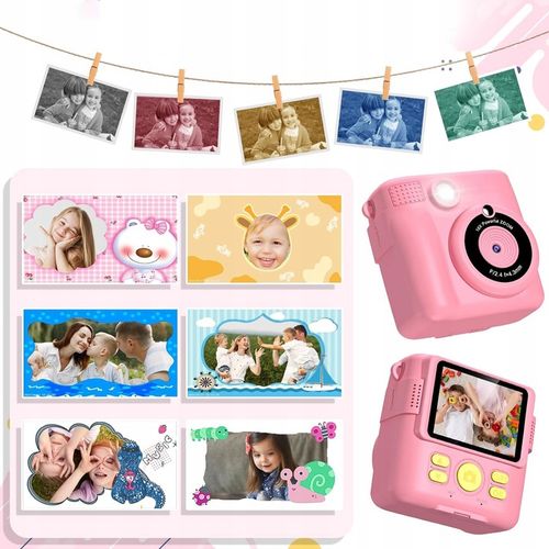 APARAT POLAROID NATYCHMIASTOWY DLA DZIECI FILMÓW ZDJĘĆ DRUK TERMICZNY 32GB na Arena.pl