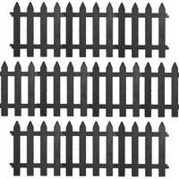 20x Płotek OGRODOWY plastikowy szary border palisada obrzeże trawnik 6 m