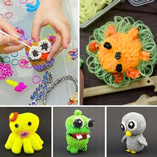 ZESTAW XL GUMEK DO ROBIENIA BRANSOLETEK GUMKI 3000 SZT. AKCESORIA ORGANIZER na Arena.pl