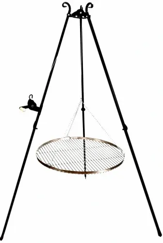 GRILL na OGNISKO nierdzewka ruszt 70cm trójnóg na Arena.pl