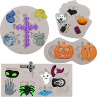 Silikonowa Forma na Halloween 4 Sztuki Kształty