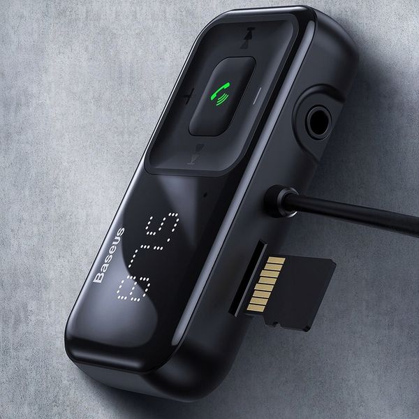 BASEUS TRANSMITER FM BLUETOOTH ŁADOWARKA SAMOCHODOWA 2x USB AUX SD zdjęcie 4