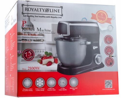 ROBOT PLANETARNY KUCHENNY MIKSER 3 MIESZADŁA 2100W MISA XL INOX 7.5L MOCNY na Arena.pl