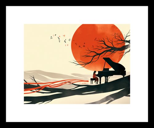 Plakat 20x15cm Pianistka na Arena.pl